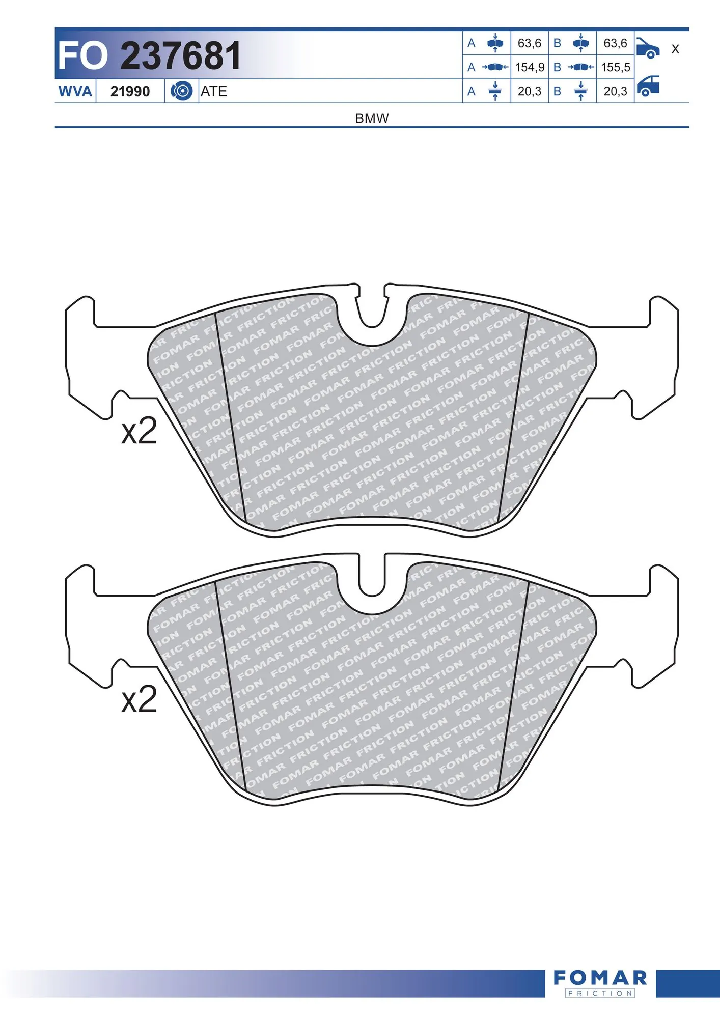 Brake Pad Set, disc brake